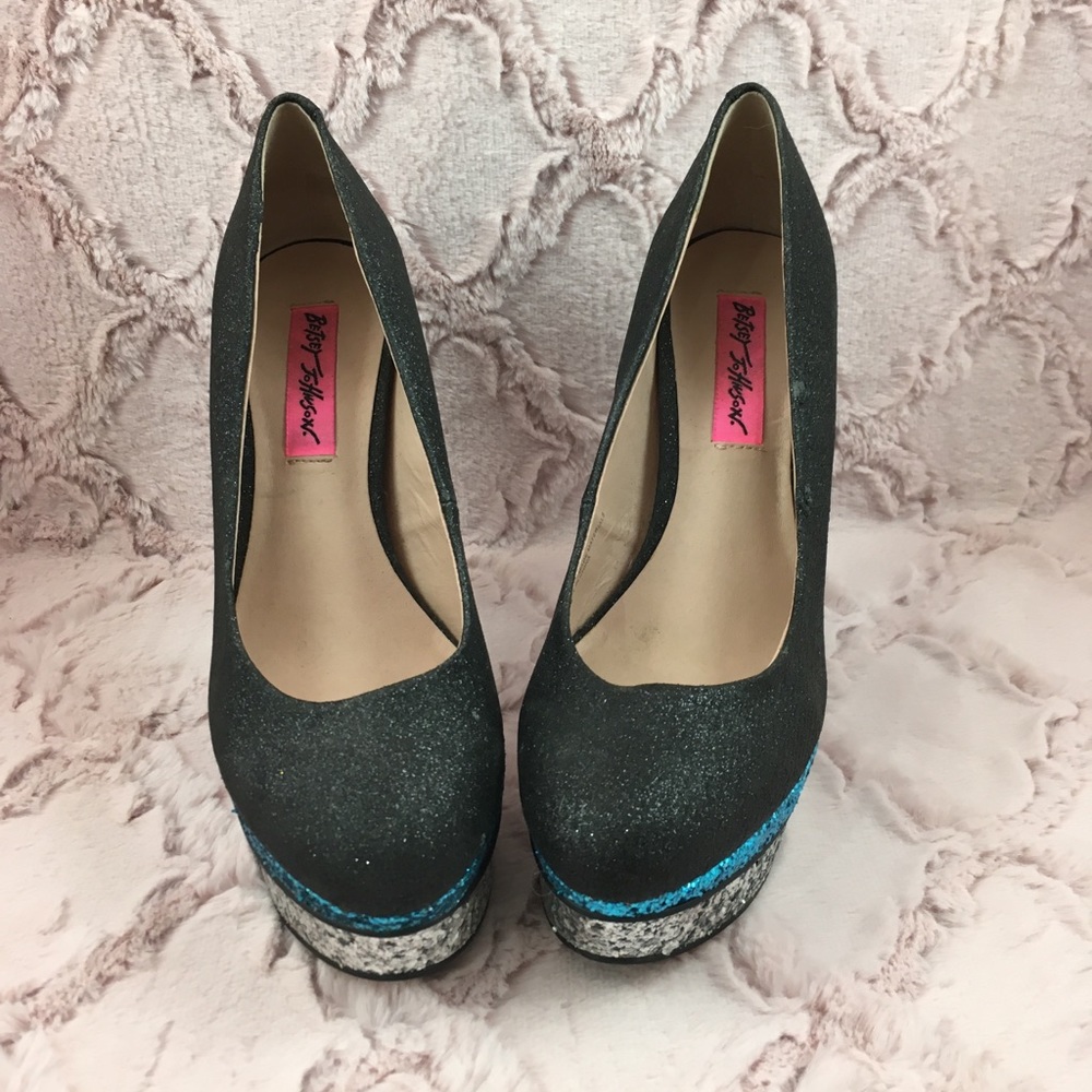 Betsey Johnson SEANN Glitter Heels